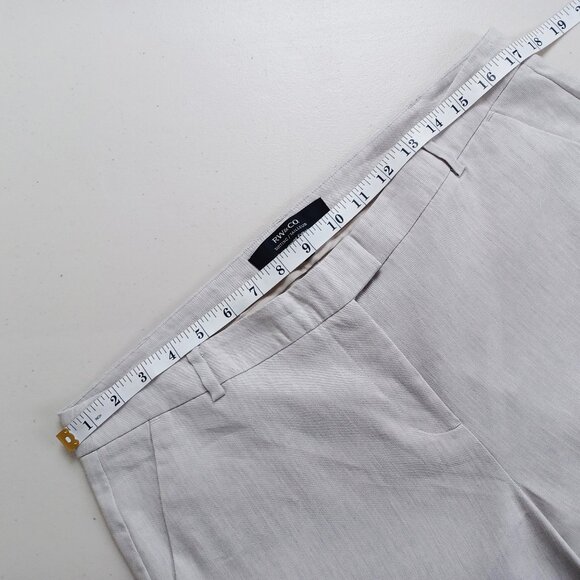 RW&CO. Taupe Linen Blend Modern Flare Suit Pants - Picture 8 of 16